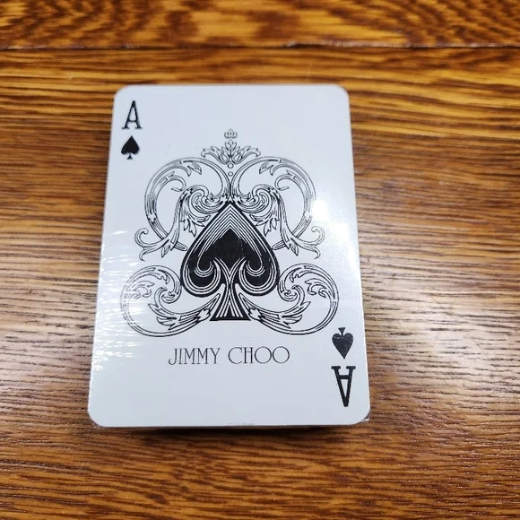 Jimmy Choo Black & White Designer Playing Cards - Luxury Home Games Deck - Picture 4 of 6